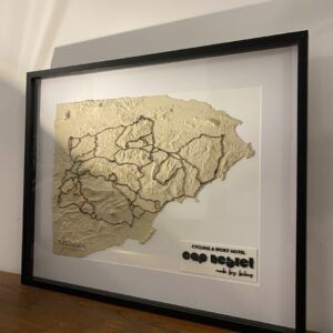 Mapa 3D enmarcado