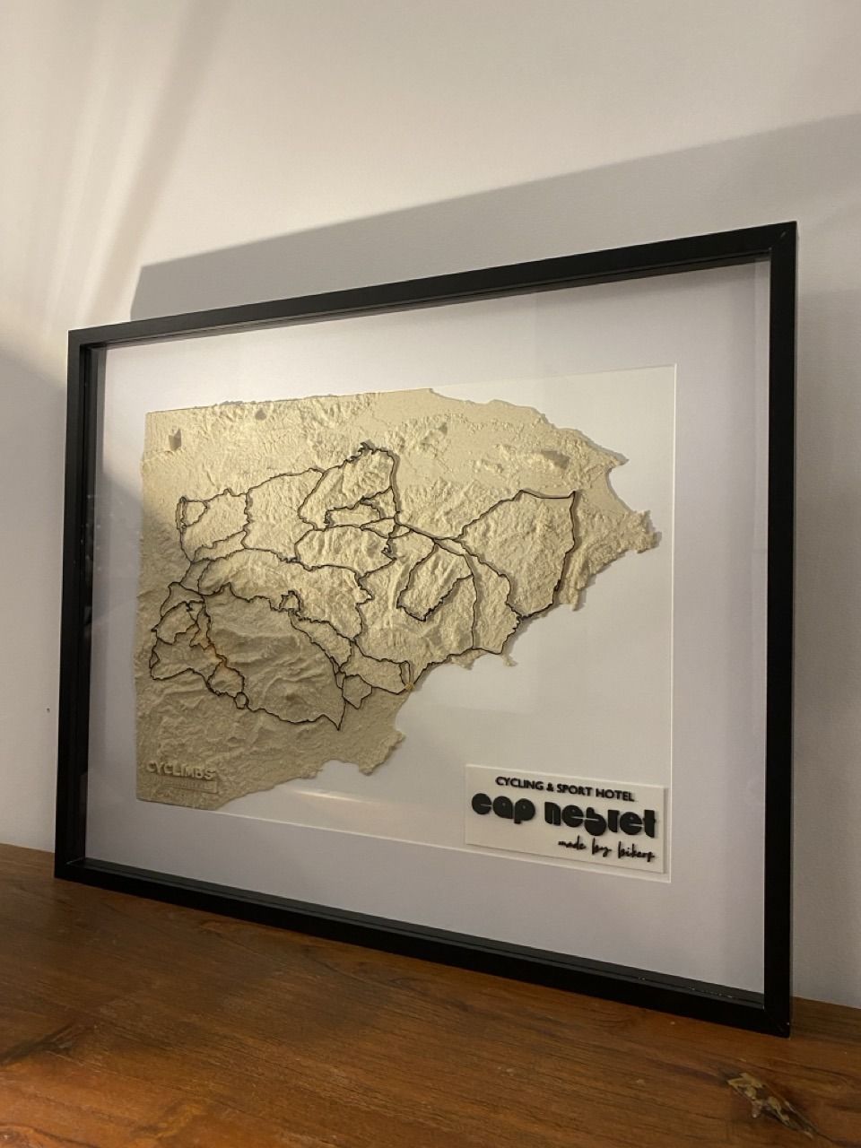 Mapa 3D enmarcado